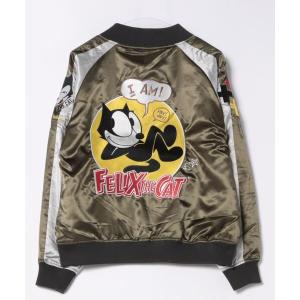 スカジャン 「 FELIX THE CAT 」 フィリックス カジュアルキャット スカジャンL レディース メンズ