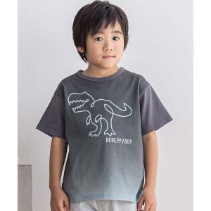 tシャツ Tシャツ キッズ グラデーション恐竜プリントTシャツ(95~130cm)｜zozo