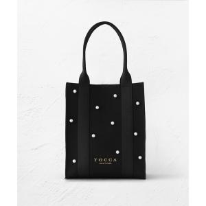 レディース トートバッグ バッグ 「ヨンア×大人百花×TOCCAコラボ」 「A4サイズ対応」 RHYTHM OF PEARL KNITBAG ニットバッグの商品画像