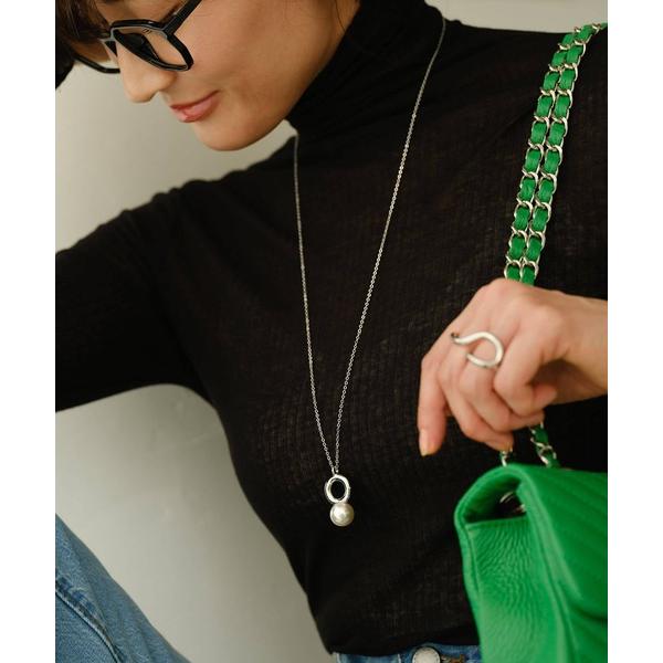 ネックレス パールリングネックレス レディース