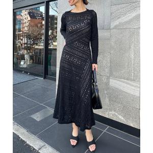 M'S GRACY 黒 半袖 ワンピース 38 エムズグレイシー 黒 半袖 花柄 ひざ丈ワンピース 38 エムズグレイシー