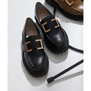 ローファー 「本革」「NICAL」バックル厚底ローファー/44107 レディース
