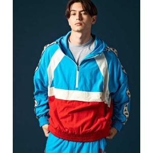 ジャケット ナイロンジャケット メンズ Kappa (カッパ) ハーフジップウィンドブレーカーの商品画像