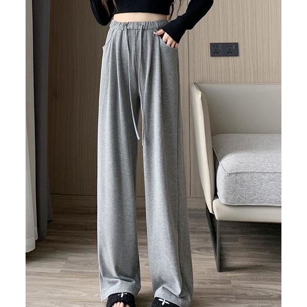 ワイドパンツ スウェットパンツ ジャージ リラクシースウェットパンツ レディース
