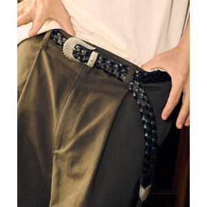 ベルト mko11774- braided leather belt ベルト メンズ レディース