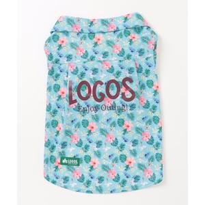 犬 服 LOGOS/フラワー柄シャツ大型犬