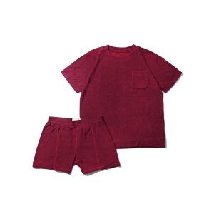 メンズ ルームウェア パジャマ 「HOLIDAY TRUNKS」Short sleeve set up / パイル半袖セットアップ（ボックス入り/上下｜zozo