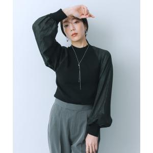 ニット レディース HEYUMM　シアーボリュームスリーブセーター｜ZOZOTOWN Yahoo!店