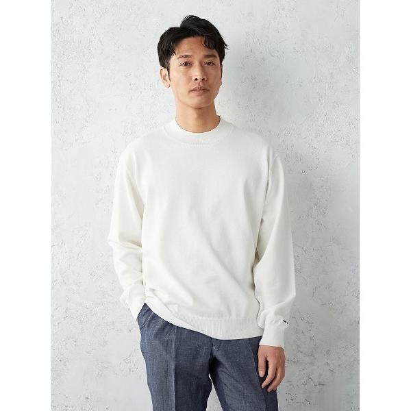 セーター ニット TRANS CONTINENTS　トリコロール刺繍　プルオーバー　ホワイト/ブラッ...