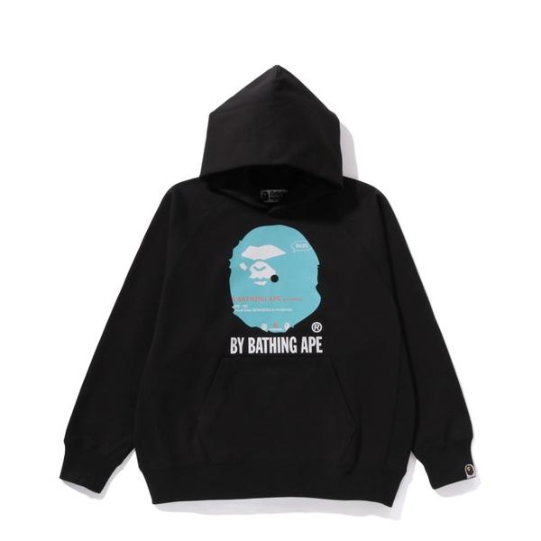 メンズ 「A BATHING APE」 プルオーバーパーカー MEDIUM ブラック