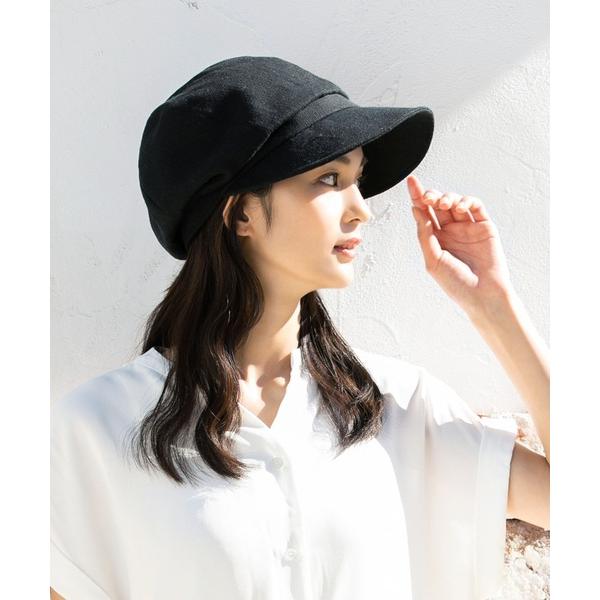 帽子 キャスケット つば広シンプルキャスケット レディース メンズ