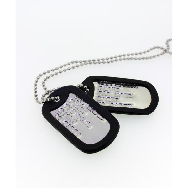 ネックレス ガレージウダガワ 1960's ミリタリードッグタグネックレス ROCK WORD SE...