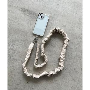 モバイルアクセサリー フェイクレザーシュシュモバイルショルダーストラップ 108345 レディース