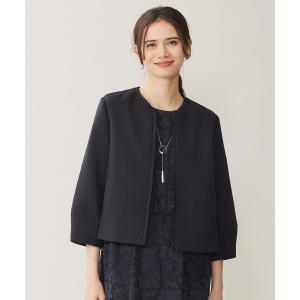 ジャケット ノーカラージャケット 「VERYコラボ 」トリアセ ダブル