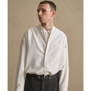 シャツ コンフォートリラックスバンドカラーシャツ メンズ