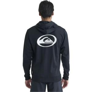 ラッシュガード メンズ SATURN ZIP HOODIE/クイックシルバー長袖ジップアップフーディラッシュガード(水着)