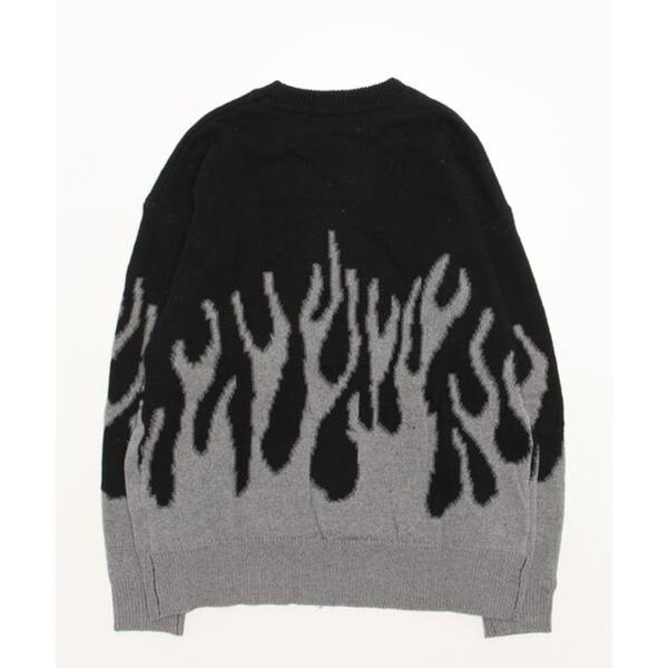 セーター ニット ファイヤーパターンジャガードニット メンズ レディース