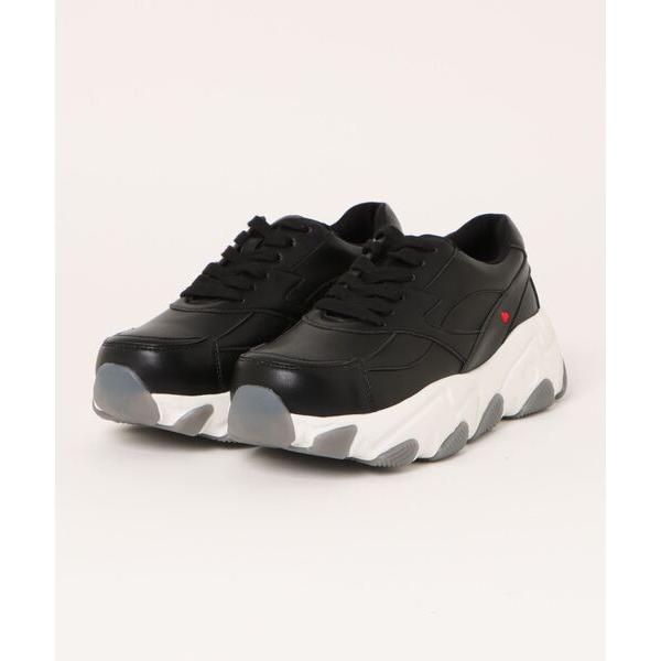 スニーカー la farfa shoes 厚底 2WAY レースアップスニーカー レディース