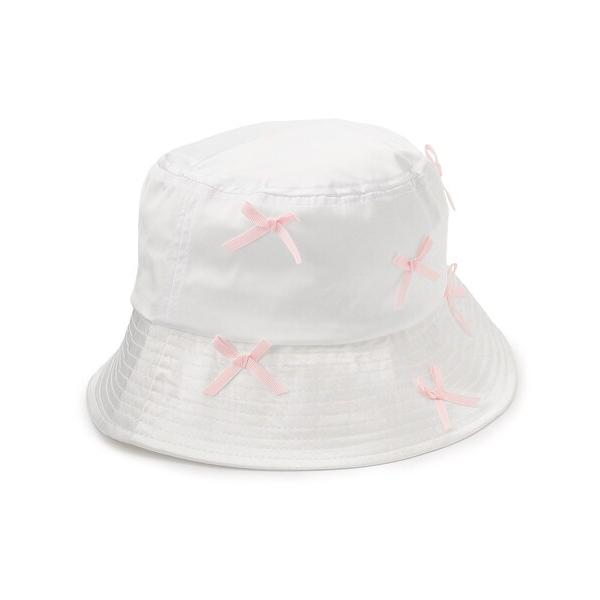 帽子 ハット サテンリボンバケットハット レディース