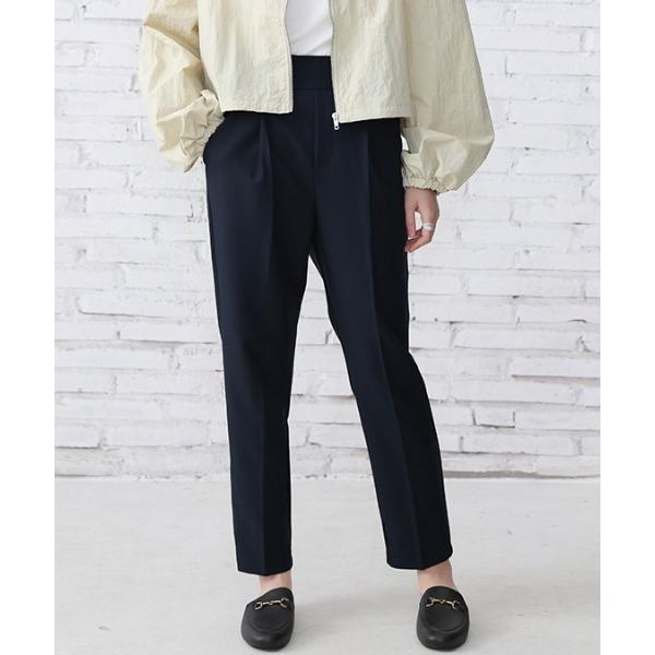 スラックス パンツ センタータックスラックス レディース