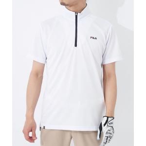 シャツ ブラウス メンズ 「FILA GOLF/フィラゴルフ」ハーフジップ半袖シャツ　ゴルフ｜ZOZOTOWN Yahoo!店