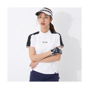 レディース tシャツ Tシャツ FILA GOLF/フィラゴルフ ゴルフウェア ブランド ロゴ 吸汗速乾 UVカット 接触冷感 防透 半袖 モックネッの商品画像