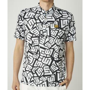 tシャツ Tシャツ メンズ LOUDMOUTH/ラウドマウス ゴルフウェア ブランド ロゴ 吸汗速乾 UVカット 接触冷感 総柄 フリージング素材 ホ