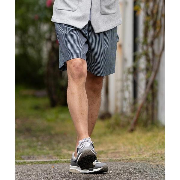 パンツ mp12074- ヒッコリーストライプショートパンツ メンズ