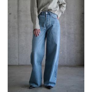 パンツ デニム ジーンズ レディース Baggy wide jeans