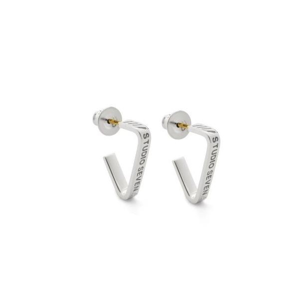 ピアス Caution Triangle Earrings SLV「STUDIOSEVEN/スタジオ...