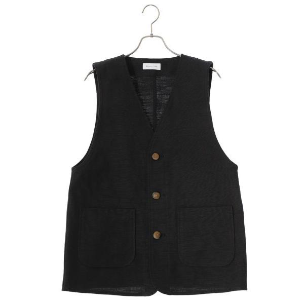 ベスト ジレ BALLAST ARK / バラストアーク：SLUB LINEN VEST：BA09-...