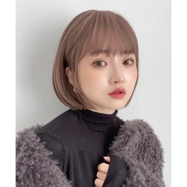 ウィッグ エクステ 「 カラメルトップスボブ 」 ウィッグ ボブ ショート 自然 フルウィッグ レデ...