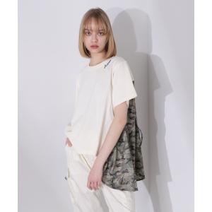 tシャツ Tシャツ レディース 「直営店限定」SATIN CAMO PRINT TUNIC/サテンカモプリントチュニック｜zozo