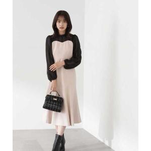 「PROPORTION BODY DRESSING」 長袖ワンピース SMALL ベージュ レディース