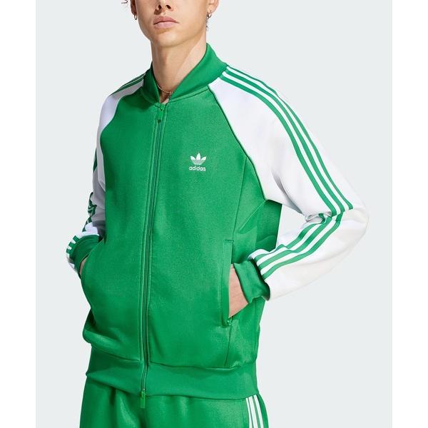 「adidas」 ジャージブルゾン X-SMALL グリーン メンズ