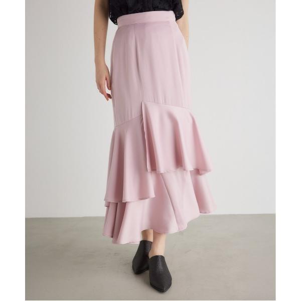スカート アシンメトリーレイヤードマーメイドスカート マーメイドスカート