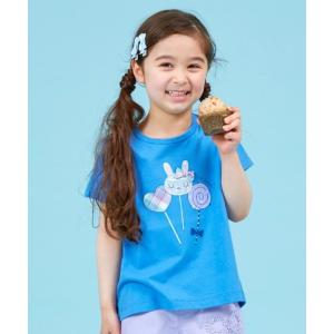 キッズ tシャツ Tシャツ mimiちゃんキャンディー後ろ切り替え半袖Tシャツ (100〜130cm)の商品画像