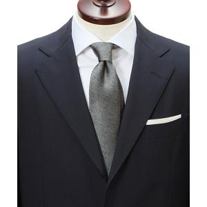 ネクタイ 「CRICKET」クリケット レップ織り メランジ無地柄 ネクタイ 日本製