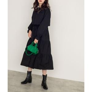 「w closet」 長袖ワンピース FREE ブラック レディース｜zozo