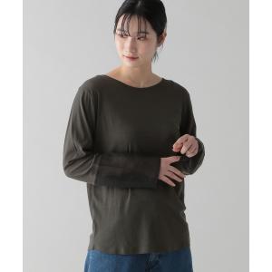 tシャツ Tシャツ レディース 「natural by clip」シアー袖切り替えプルオーバー｜zozo