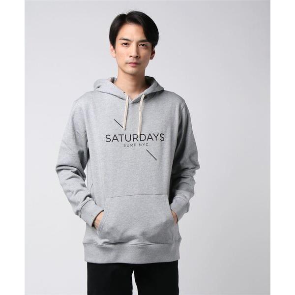 「Saturdays NYC」 プルオーバーパーカー MEDIUM グレー メンズ