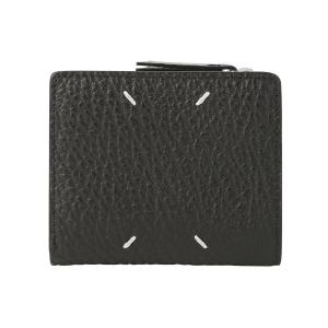 正規品 メゾンマルジェラ 牛革 二つ折り財布 外ファスナー 黒 Maison Margiela（旧Maison Martin Margiela） - 新品 メゾン