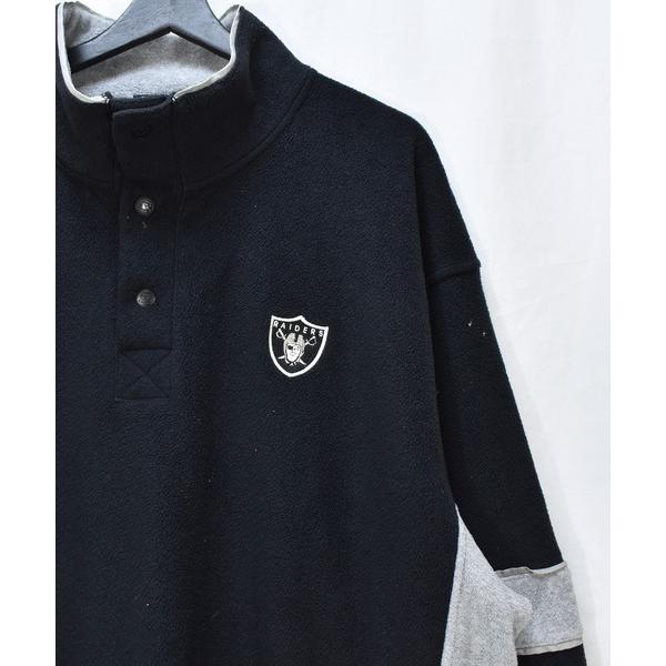 「ヴィンテージ古着」STARTER / スターター NFL RAIDERS ロゴ刺繍入り フリースプ...