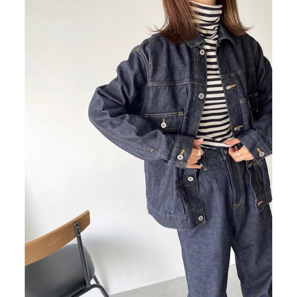 「CANAL JEAN」 長袖カットソー ONE SIZE ネイビー レディース