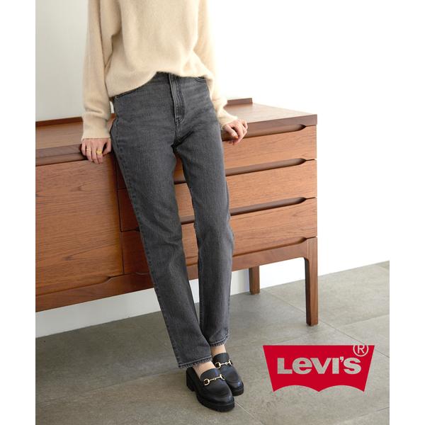 「SLOBE IENA」 「Levi’s」デニムパンツ 28cm グレー レディース