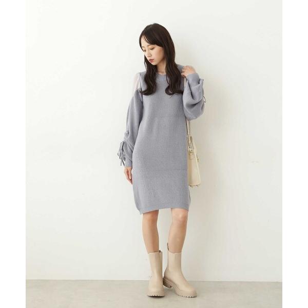 「JILL by JILL STUART」 ニットワンピース FREE ブルー レディース