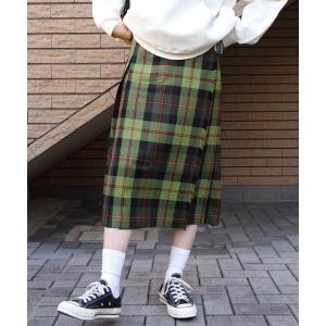 スカート O'NEIL of DUBLIN/オニールオブダブリン　タータンロングミドルスカート　WORSTED WOOL TARTAN LONG MI