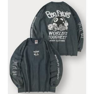 tシャツ Tシャツ メンズ 「BENDAVIS／ベンデイビス」BEN BALL ETC WASHED L/S/アームプリント/バックプリント/ビッグシ