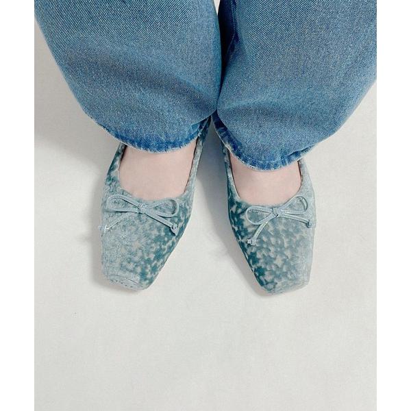 バレエシューズ パンプス スクエアトゥバレエシューズ