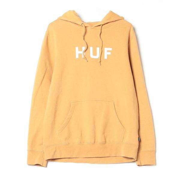 「HUF」 プルオーバーパーカー M ベージュ メンズ